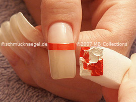 Kleiner Schwamm mit Acrylfarben