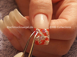 Pinzette und Nailart Shapes in Stern-Form