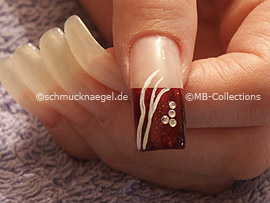 Nailart Liner in der Farbe weiß