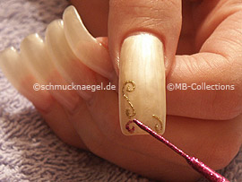 Nailart Liner in der Farbe pink-glitter