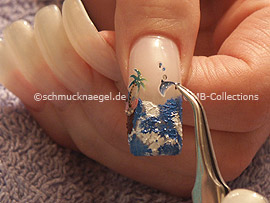 3D Nail Sticker und Pinzette