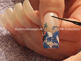 Nailart Liner in der Farbe schwarz