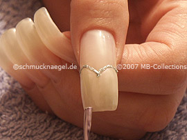 Nagellack in der Farbe perlmutt