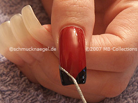 Nailart Liner in der Farbe silber-glitter