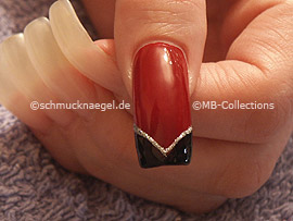 Nailart Liner in der Farbe silber-glitter