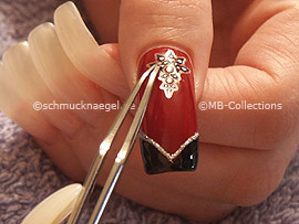 Pinzette und Nail Sticker