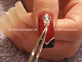 Pinzette und Nail Sticker