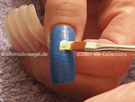 Flachpinsel mit Acrylfarben