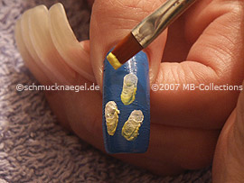 Flachpinsel mit Acrylfarben