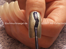Nailart Pen in der Farbe dunkelblau