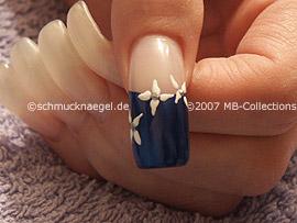 Nailart Liner in der Farbe silber-glitter