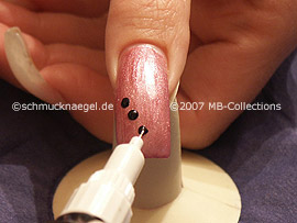 Nailart Pen in der Farbe schwarz