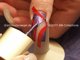 Nagellack in der Farbe flieder