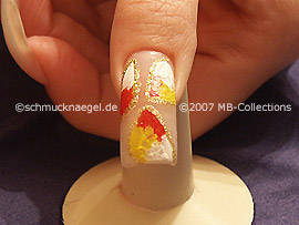 Klarlack, quadratischen Strassstein und Spot-Swirl