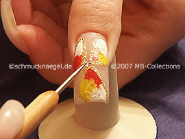 Klarlack, quadratischen Strassstein und Spot-Swirl