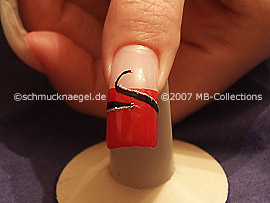 Nailart Liner in der Farbe silber-glitter