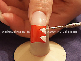 Nailart Liner in der Farbe silber-glitter
