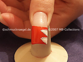 Nailart Liner in der Farbe silber-glitter