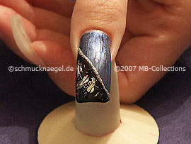 Nailart Liner in der Farbe silber-glitter