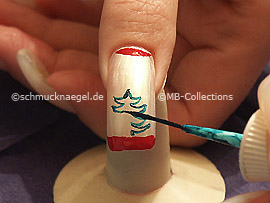 Nailart Liner in der Farbe dunkelgrün