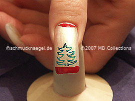 Nailart Liner in der Farbe dunkelgrün