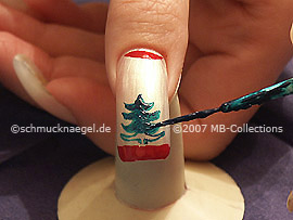 Nailart Liner in der Farbe dunkelgrün