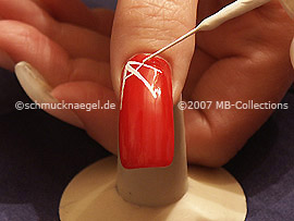 Nailart Liner in der Farbe weiß