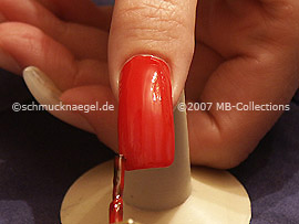 Nagellack in der Farbe rot
