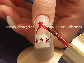 Nagellack in der Farbe rot