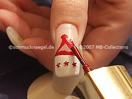 Nagellack in der Farbe rot