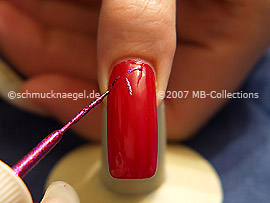 Nailart Liner in pink-glitter