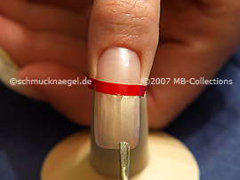 Nagellack in der Farbe hellrosa