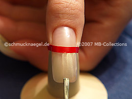 Nagellack in der Farbe hellrosa