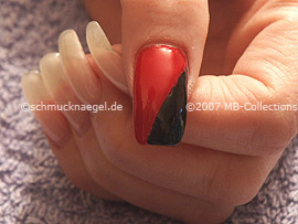Esmalte de color negro