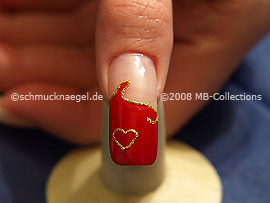 Día de los enamorados motivo 1: Nail Art Motivo 103