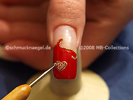 Nail art bouillons en oro
