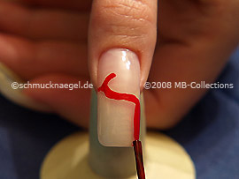 Esmalte de color rojo