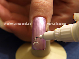 Nail art pen de color blanco