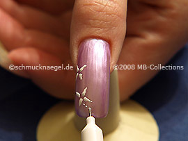 Nail art pen de color blanco