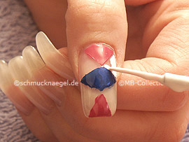 Esmalte de color blanco