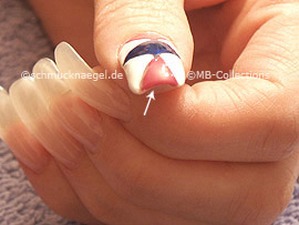 Esmalte de color blanco