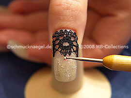 Spot-swirl y media perlas de diferentes colores