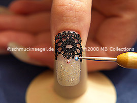 Spot-swirl y media perlas de diferentes colores