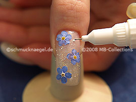 Nail art pen de color blanco