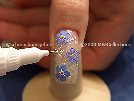 Nail art pen de color blanco