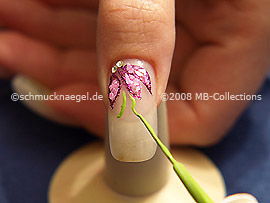 Nail art liner de color verde claro