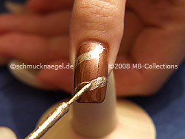 Nail art liner de color oro