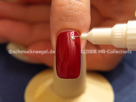 Nail art pen de color blanco