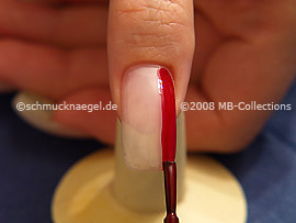 Esmalte en rojo