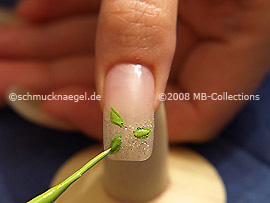 Nail art liner en verde claro